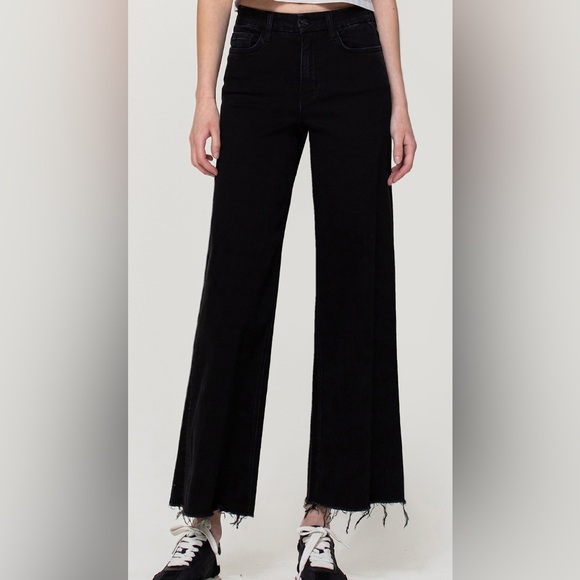Vervet Wide Leg Ankle Jeans - Picture 1 of 5